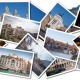 Postcard collage from Rome, Italy. The main attractions